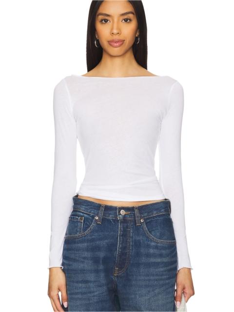 AYA MUSE Boatneck Long Sleeve Tee