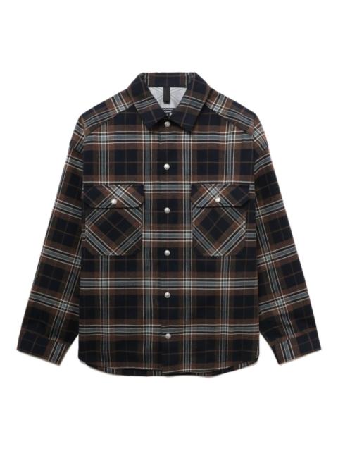 Comme des Garçons Homme plaid elbow-patch shirt