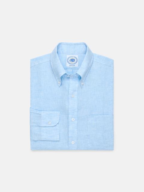 J. PRESS MADE-IN-USA THOMAS MASON LIGHT BLUE LINEN SHIRT