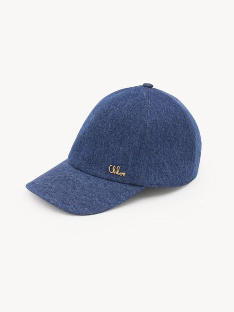 Chloé THE CHLOÉ ICONIC CAP IN DENIM