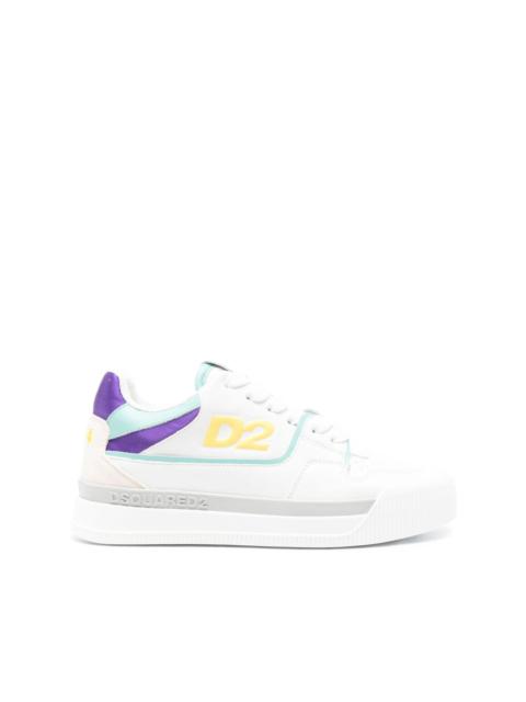 DSQUARED2 colourblock leather sneakers