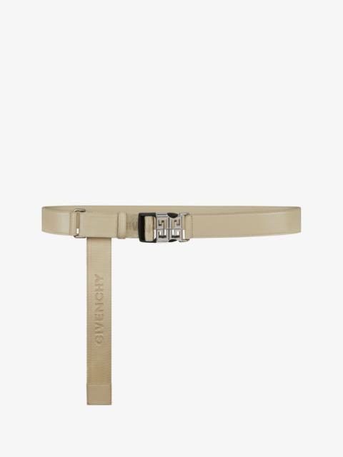 Givenchy 4G GIVENCHY BELT IN LEATHER AND CANVAS