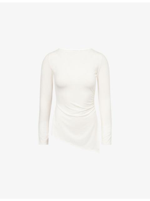 Reformation Margot Split-Seam Stretch-Jersey Top