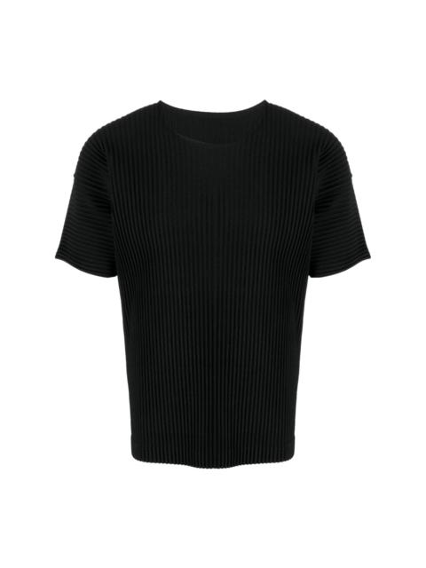 ISSEY MIYAKE pleated short-sleeve T-shirt
