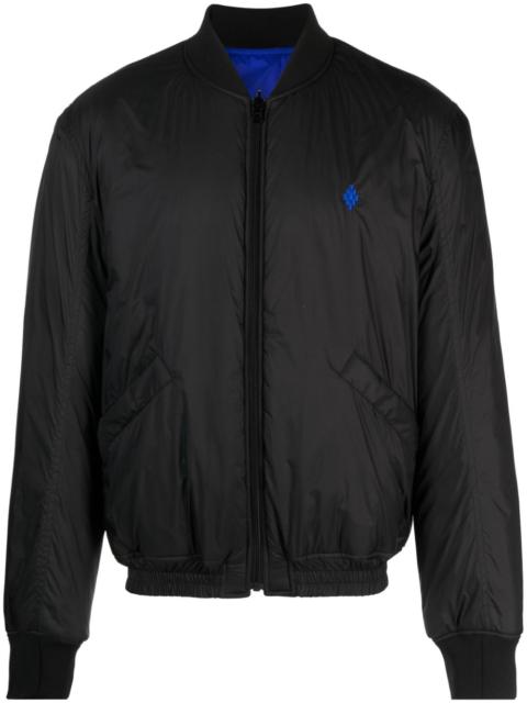 Marcelo Burlon County Of Milan logo-print reversible bomber jacket