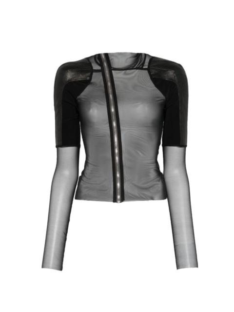 Rick Owens shoulder-panels zip-up jacket