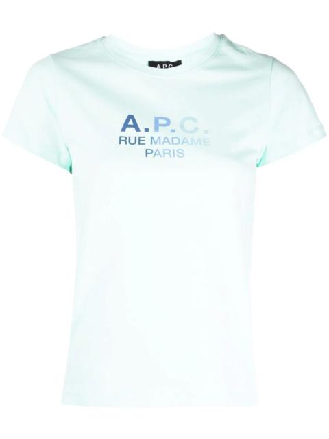A.P.C. logo-print cotton T-shirt