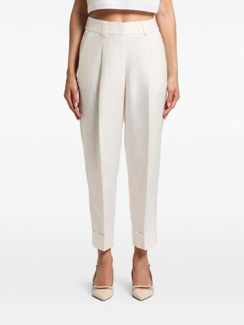 PESERICO cuffed pleated trousers