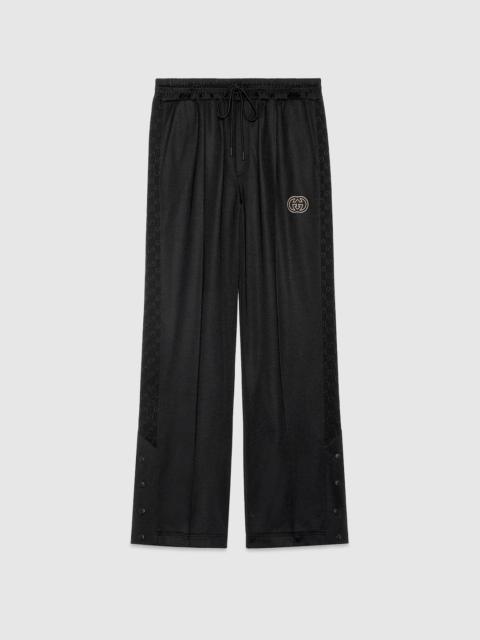Technical jersey track pant