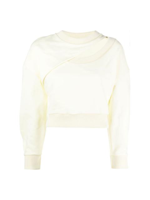 Alexander McQueen ALEXANDER MCQUEEN CROPPED SWEATSHIRT