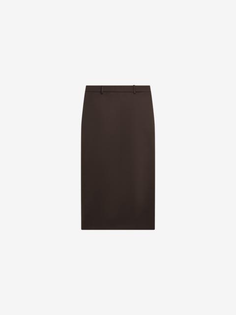 The Frankie Shop Alrose Satin Midi Skirt - Brown