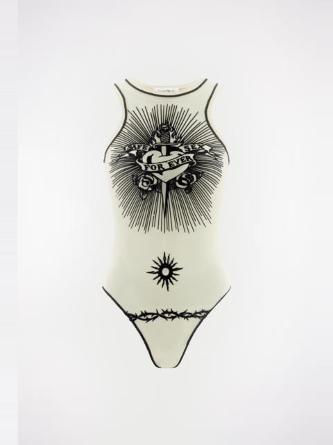 THE WHITE SAFE SEX TATTOO BODYSUIT