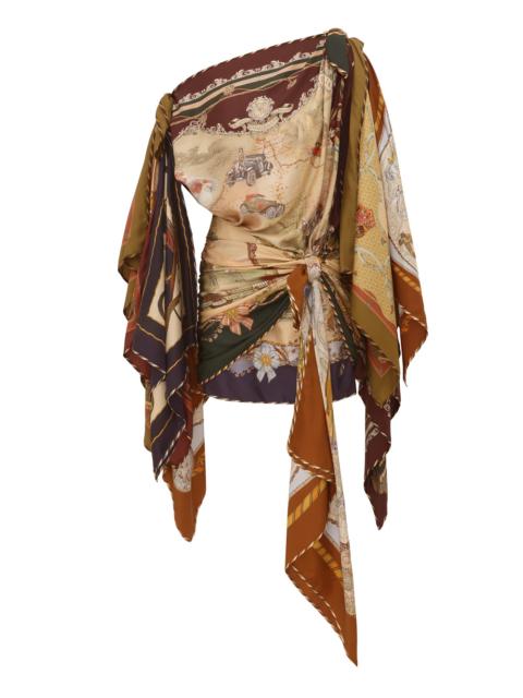 Zimmermann VALIANT DRAPED SCARF DRESS