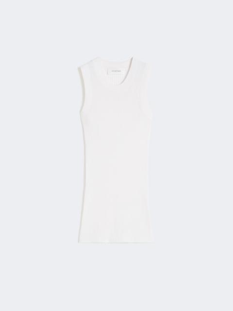 Sportmax TIONE Cotton vest top - WHITE