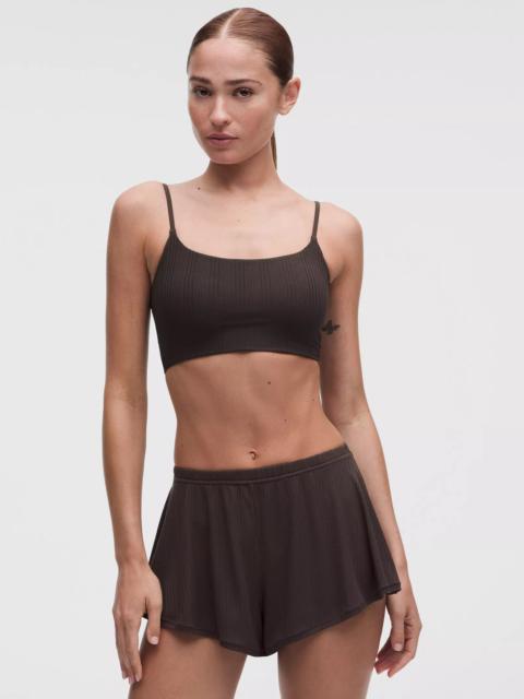 lululemon UnderEase Cami Strap Ribbed Longline Bralette A–C Cups