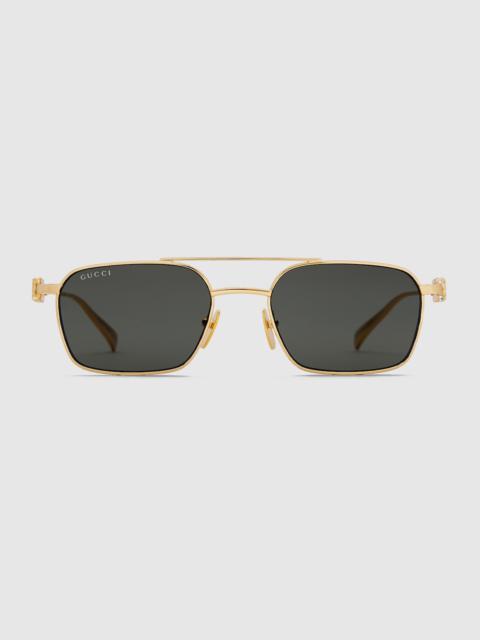 Rectangular frame sunglasses