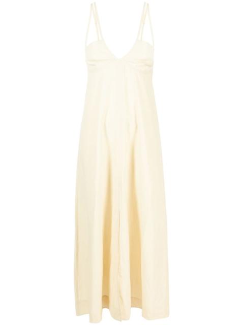 AERON SASHA linen-blend maxi dress