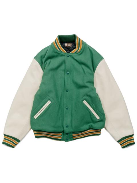 The Real McCoys MJ23120 Wool Varsity Jacket Shamrock