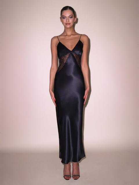 Fleur du Mal Silk Plunge Slip Dress