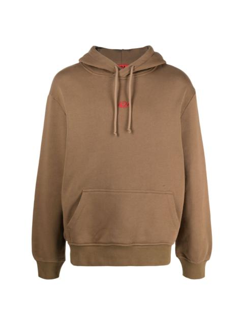 424 embroidered-logo cotton hoodie