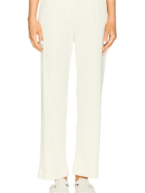 DONNI. Pointelle Simple Cropped Pant