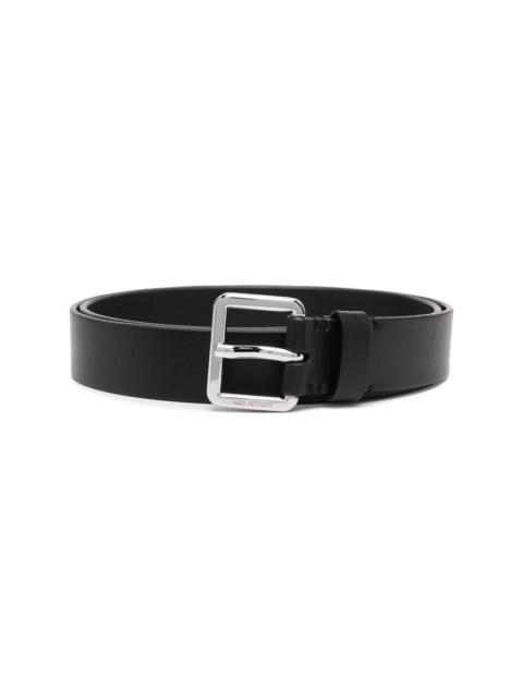 Neil Barrett logo-buckle leather belt
