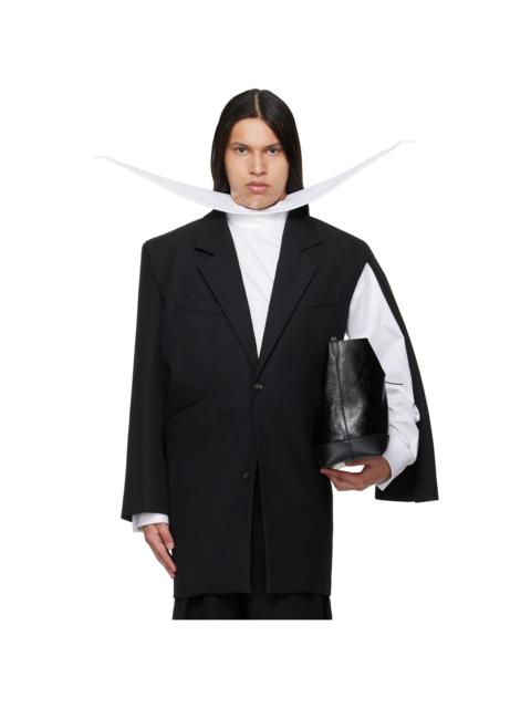 EGONLAB Black Curved Vent Blazer