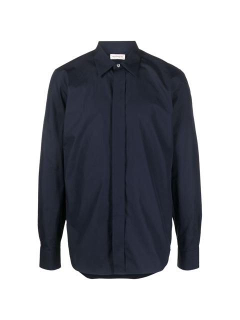 Alexander McQueen concealed-fastening cotton shirt
