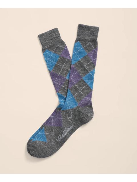 Brooks Brothers Cotton Blend Argyle Socks
