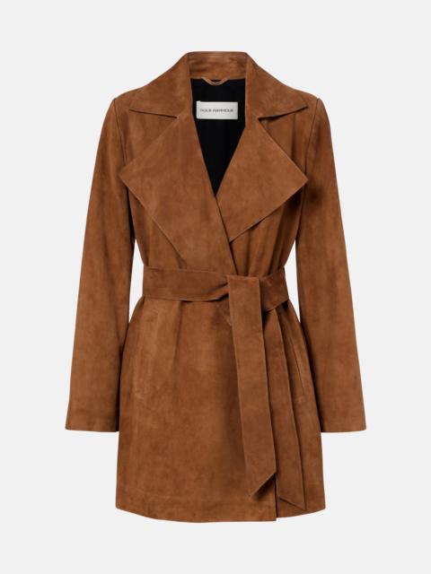 NOUR HAMMOUR Kerry suede coat