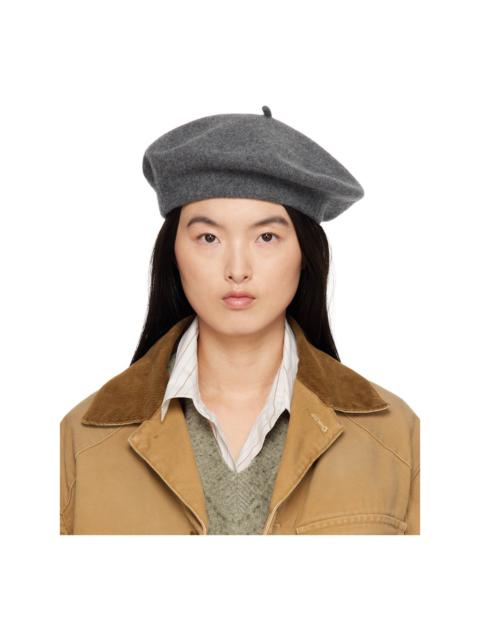 Maison Margiela Gray Heavy Wool Beret
