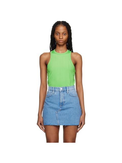 Green Racer Back Tank Top