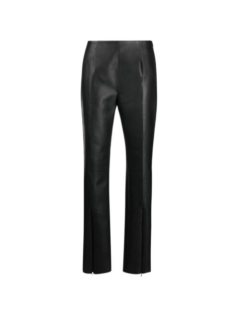 Nicolette faux-leather trousers