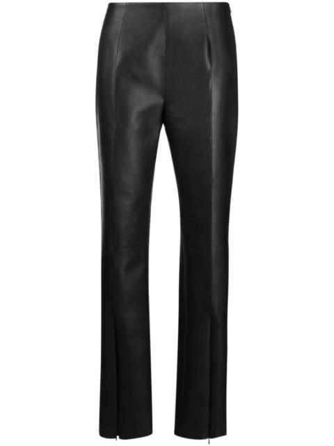 Nicolette faux-leather trousers