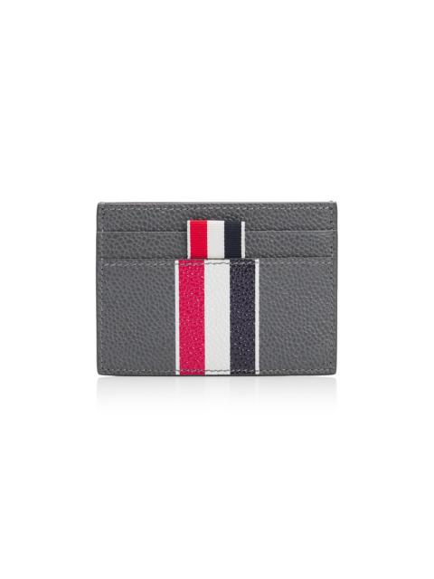 Thom Browne Men's Double-Sided Tricolor-Striped Leather Card Case - Dark Grey