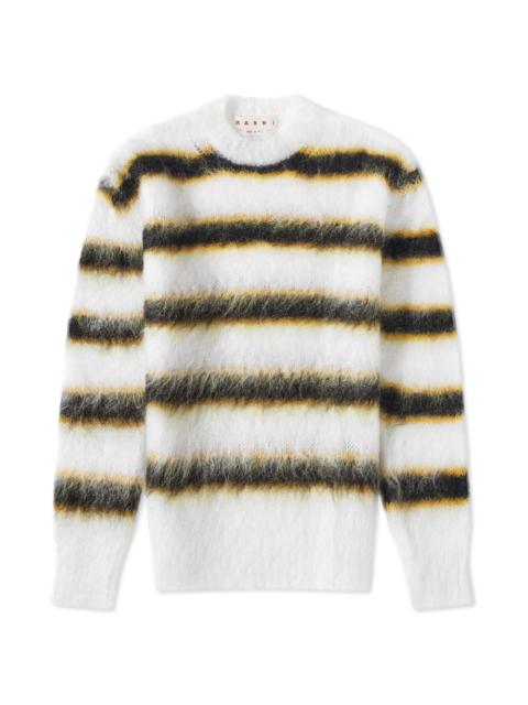 Marni Marni Stripe Mohair Crew Sweat