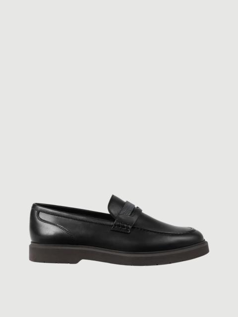 Brunello Cucinelli Nappa leather penny loafers with monili