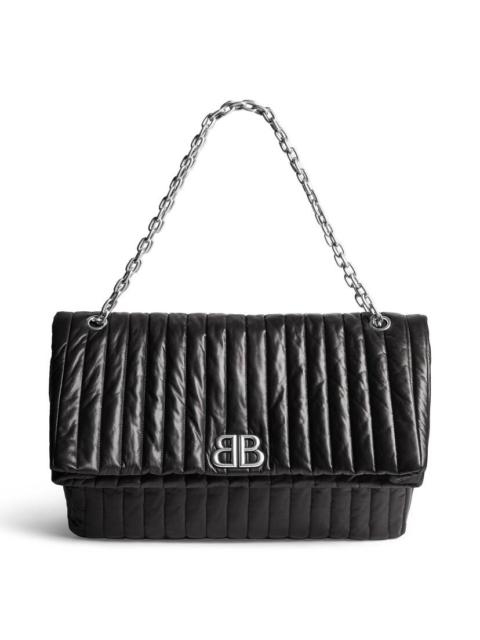 Women's Monaco Large Chain Bag Quilted in Black