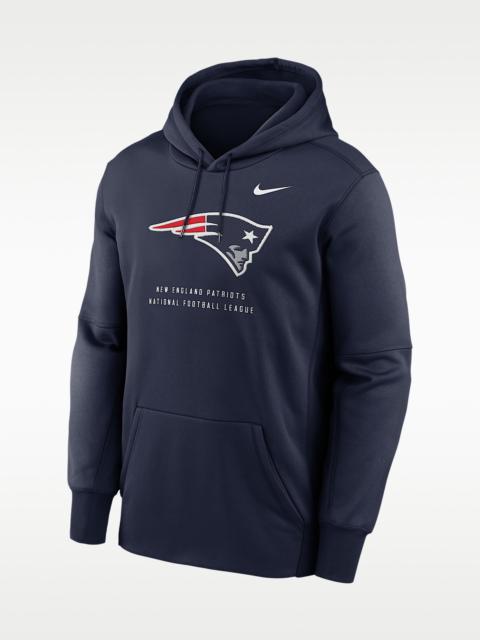 Nike New England Patriots Men's Nike Therma NFL Pullover Hoodie