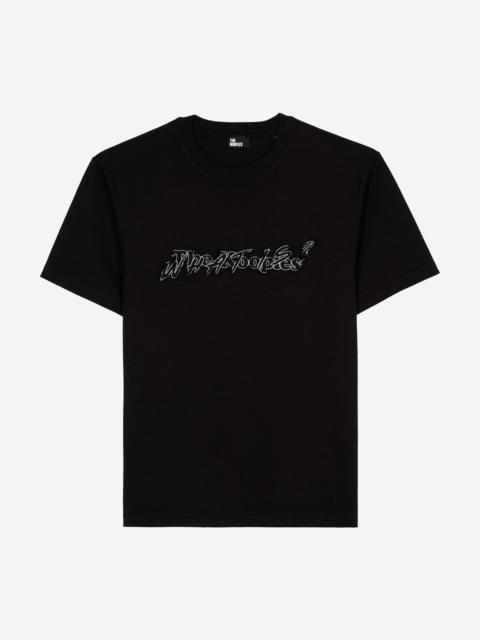 The Kooples WHAT IS DENIM T-SHIRT BLACK