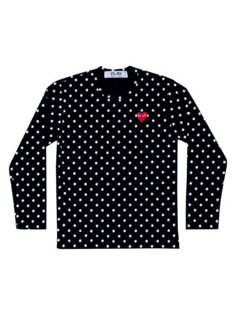 Comme des Garçons PLAY polka dot 티셔츠