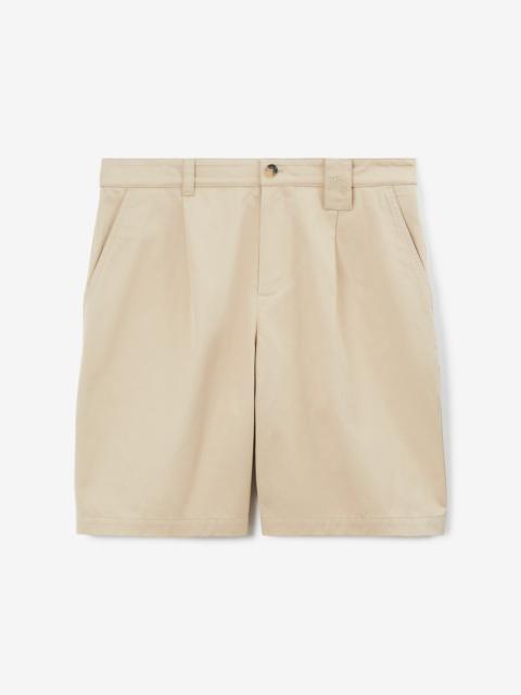 Burberry Embroidered EKD Cotton Cargo Shorts
