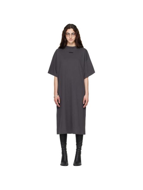 ESSENTIALS Gray Long T-shirt Midi Dress