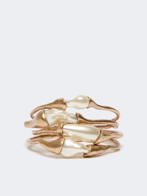 WEEKEND Max Mara LINCE Metal bracelet with beads - GOLD