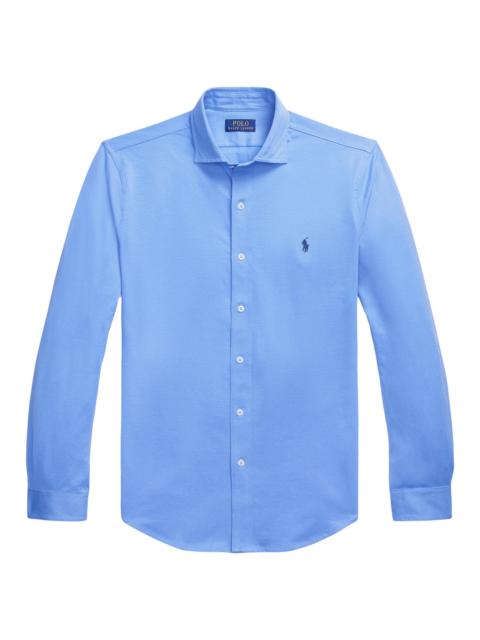 Polo Ralph Lauren Men's Jersey Spread-Collar Shirt - Harbor Island Blue