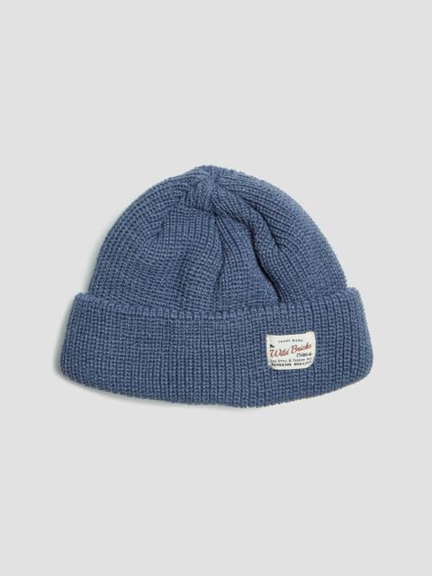 Nigel Cabourn Wild Bricks Heavyweight Marine Watch Cap in Blue