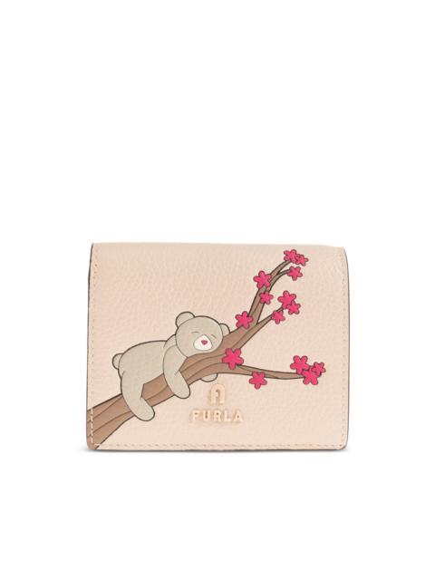 FURLA bear-print wallet