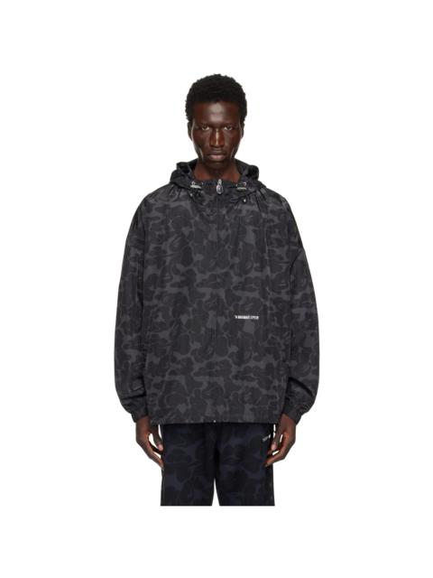 A BATHING APE® Black Solid Color Hooded Jacket