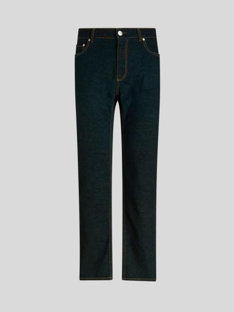 Etro FOLIAGE PAISLEY DENIM JEANS