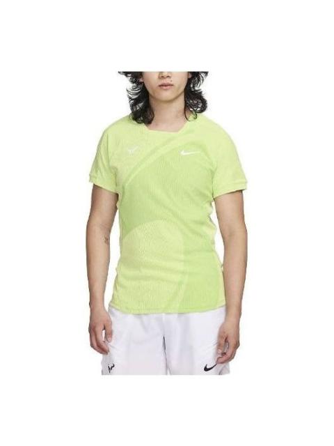 Nike Dri-Fit Rafa Short-Sleeve Tennis T-Shirts 'Action Green' DV2878-313